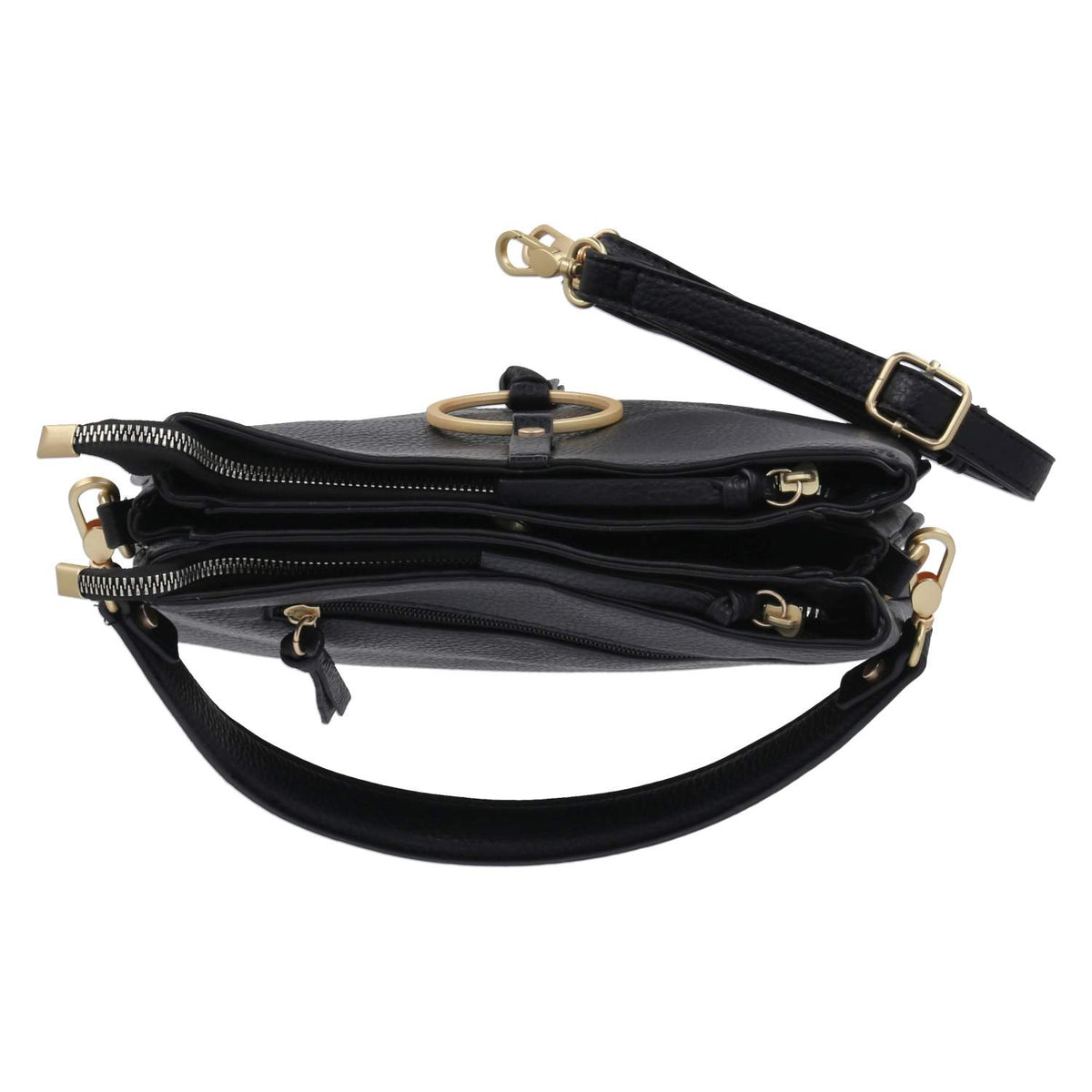 Schultertasche MAISCHA Schwarz