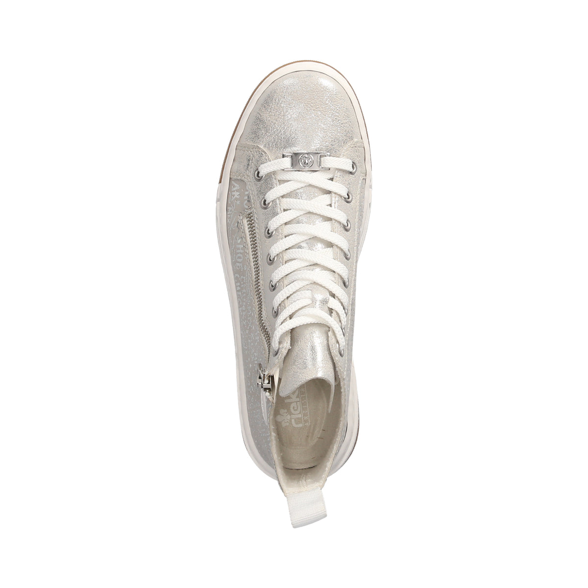 High Sneaker  Silber