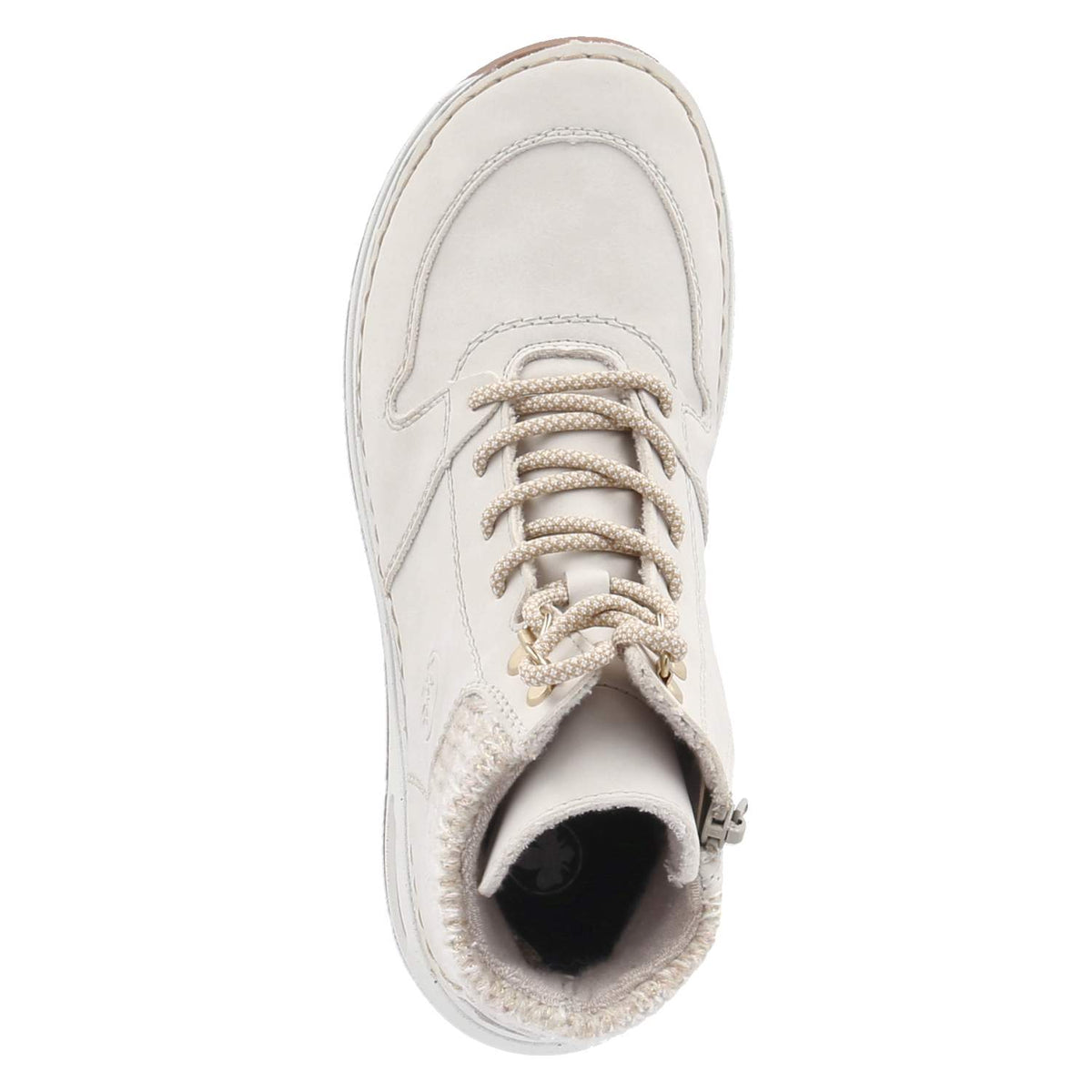 Schnürstiefeletten  Beige