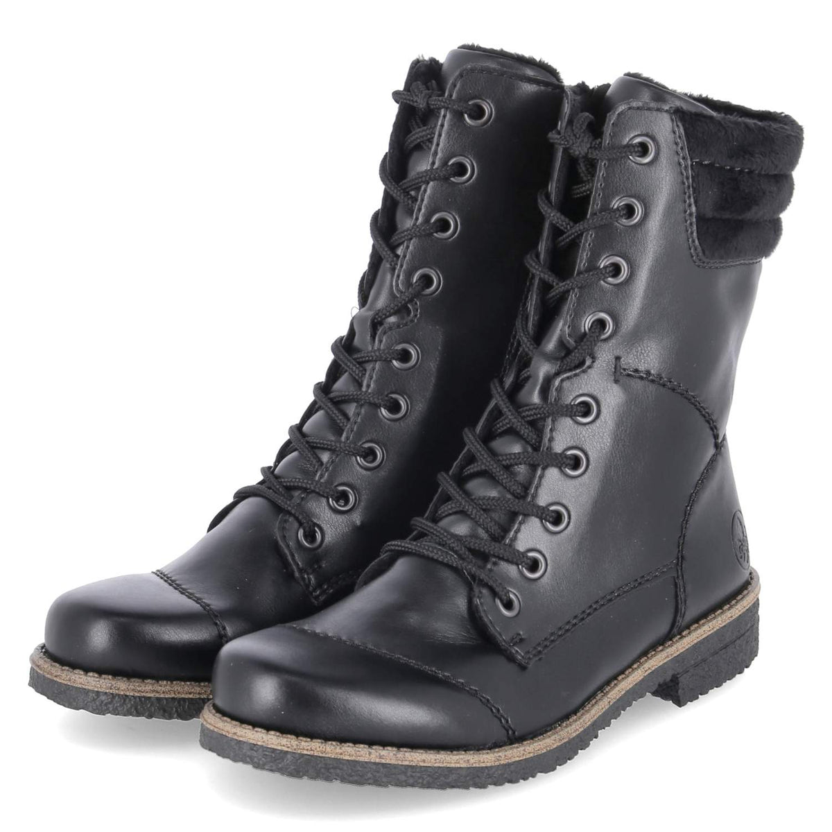 Schnürstiefeletten  Schwarz