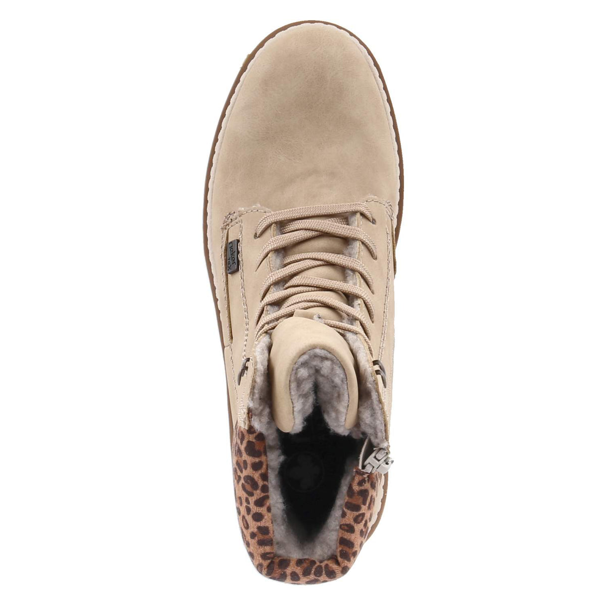 Schnürstiefeletten  Beige
