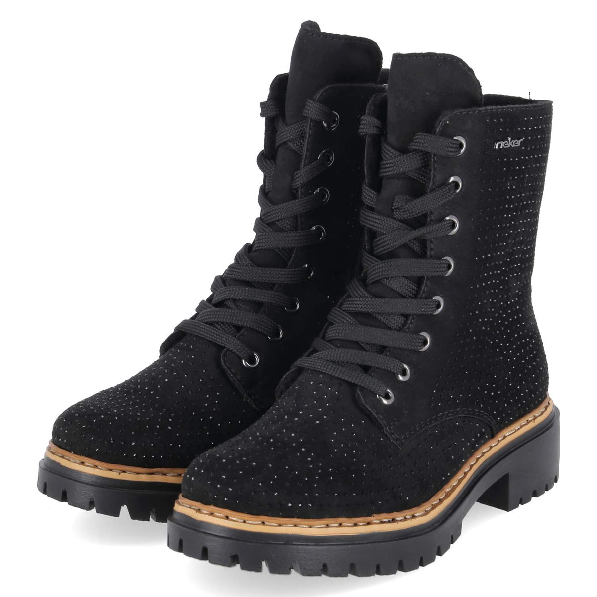Schnürboots  Schwarz