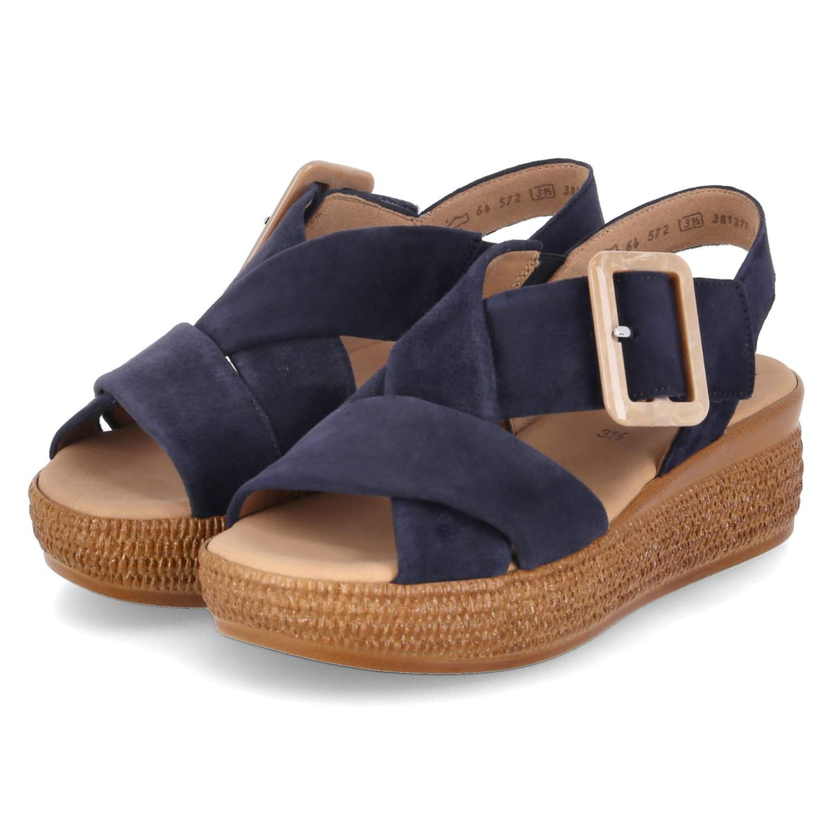 Plateausandaletten  Blau