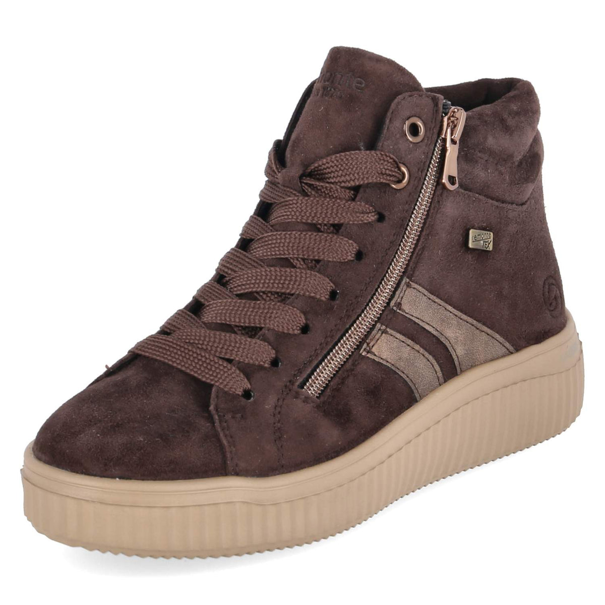 Schnürstiefeletten  Braun
