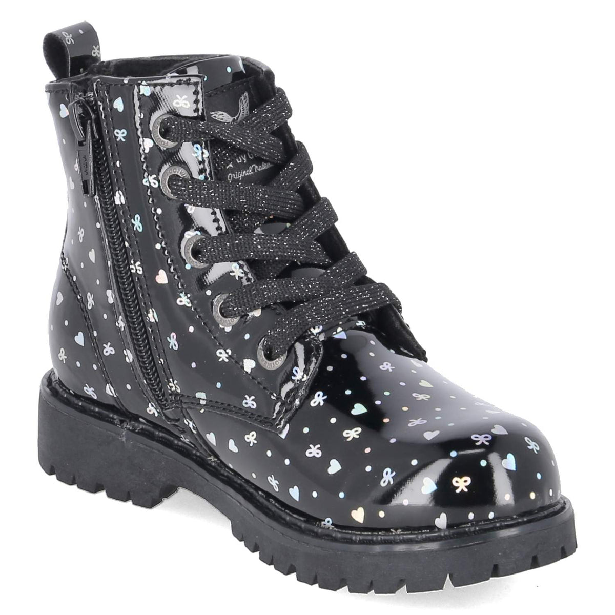 Schnürboots  Schwarz