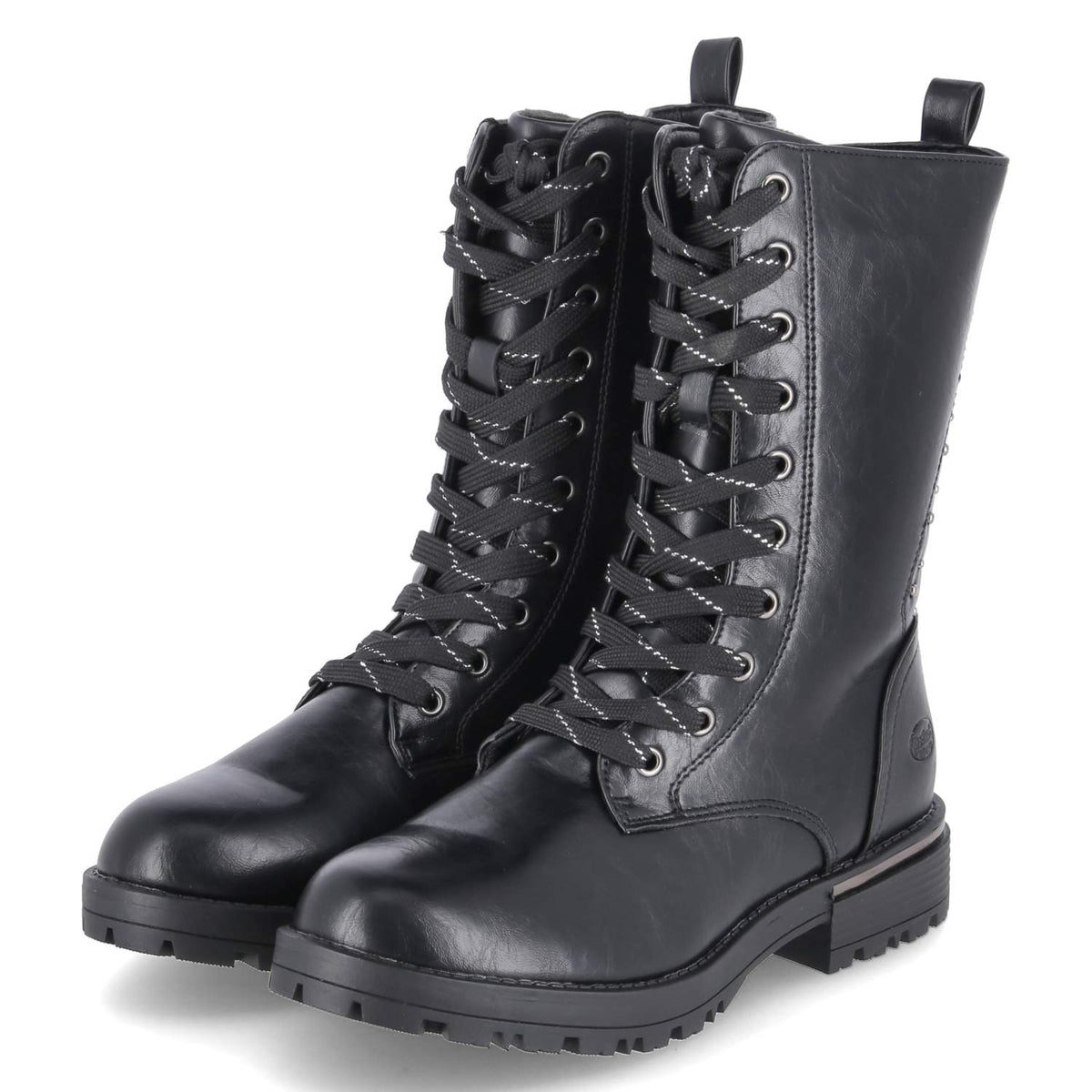 Schnürstiefeletten  Schwarz