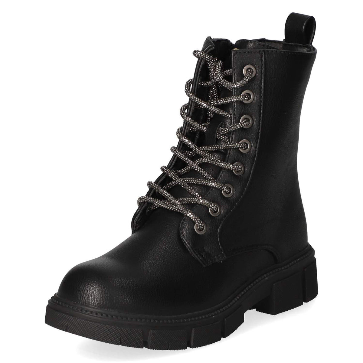 Schnürboots  Schwarz