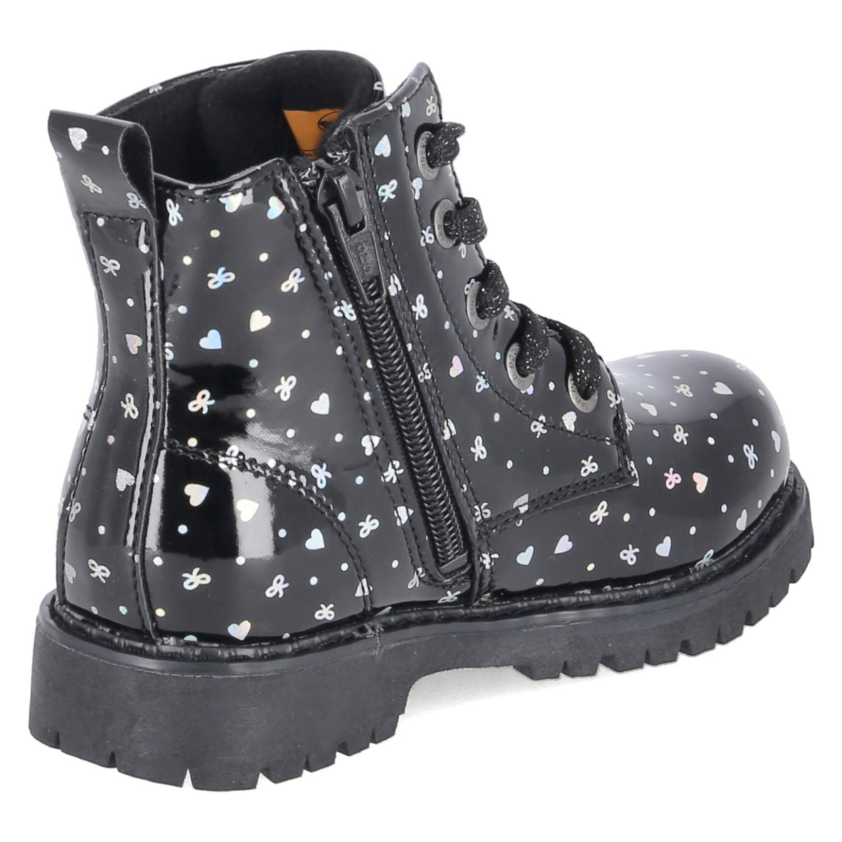 Schnürboots  Schwarz