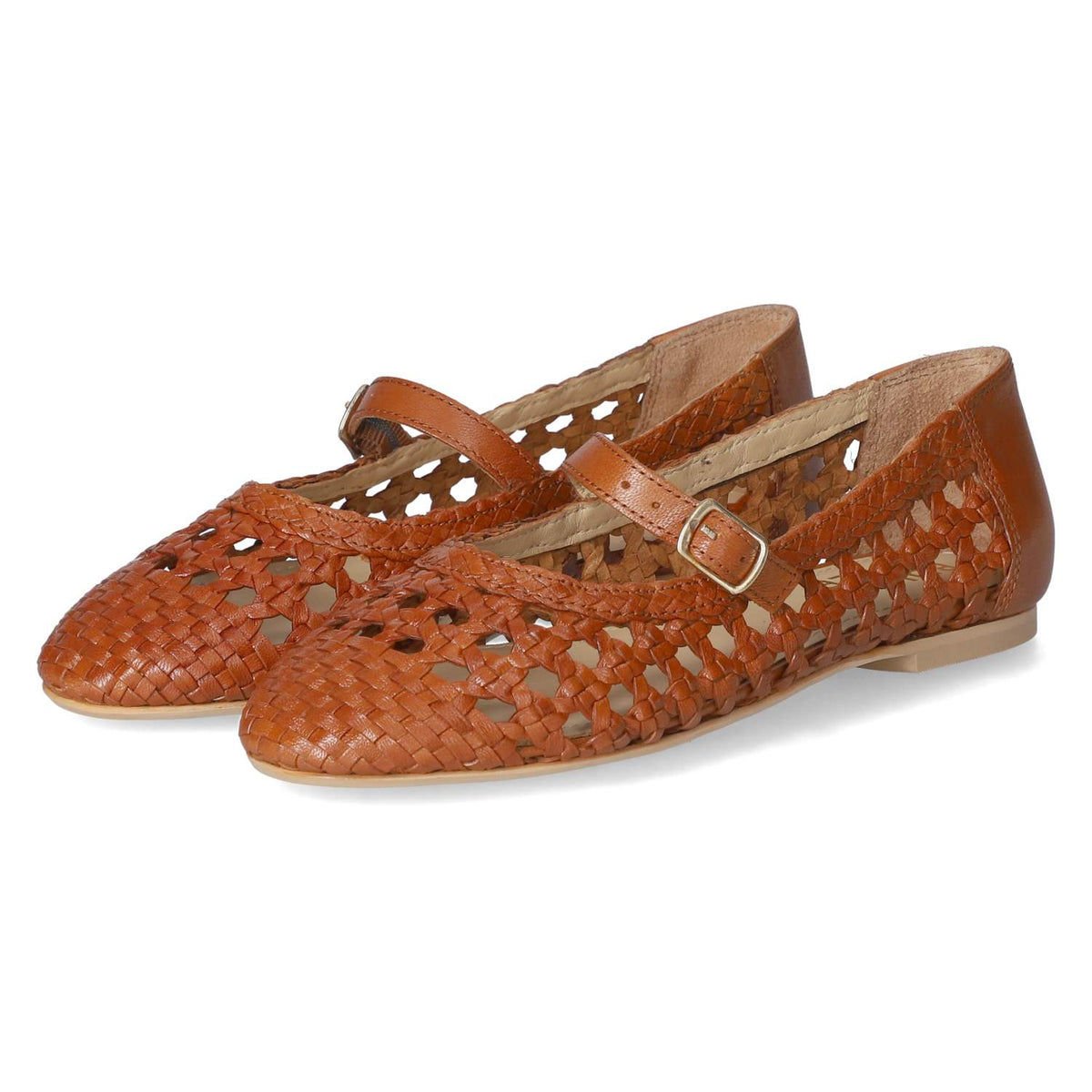 Spangenballerinas  Braun