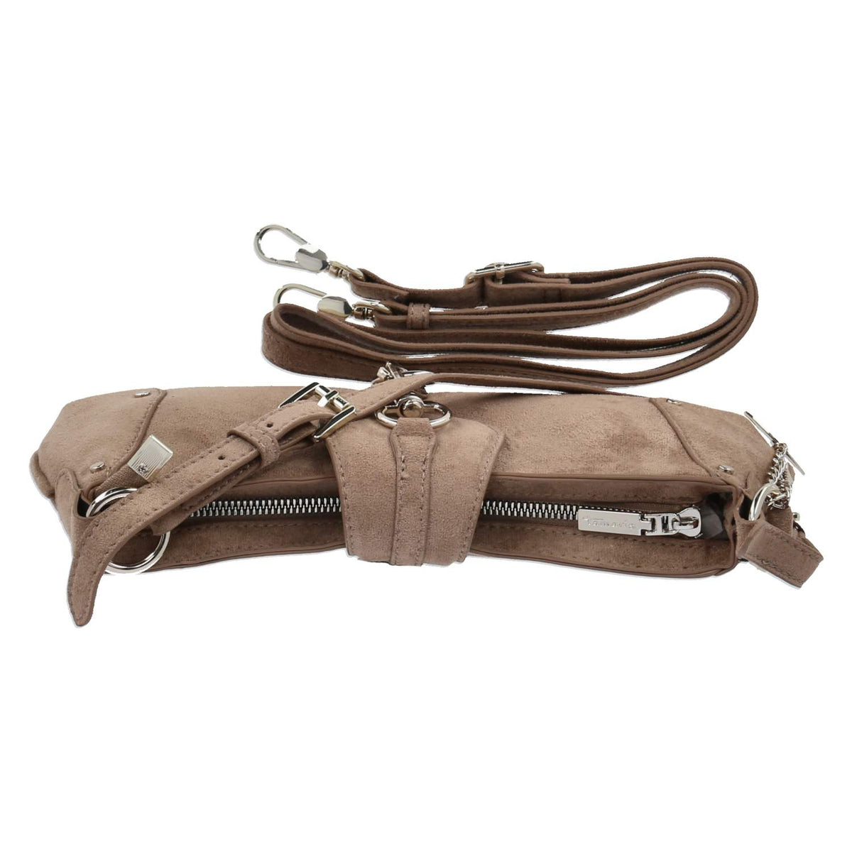 Baguette Bag MARINA SUEDE  Beige