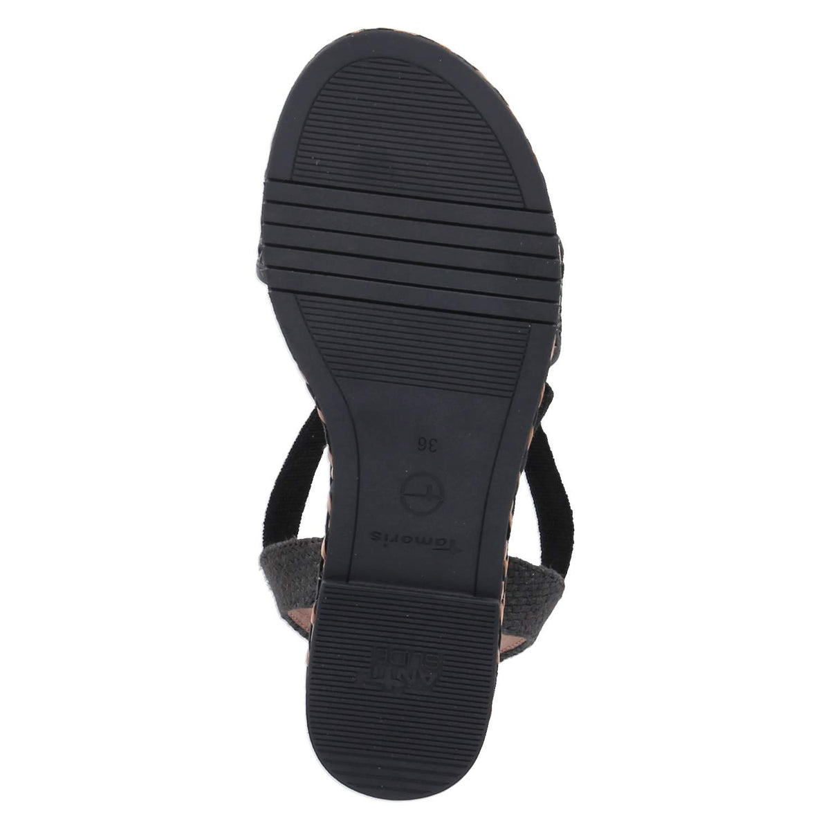 Espadrille-Sandalen  Schwarz