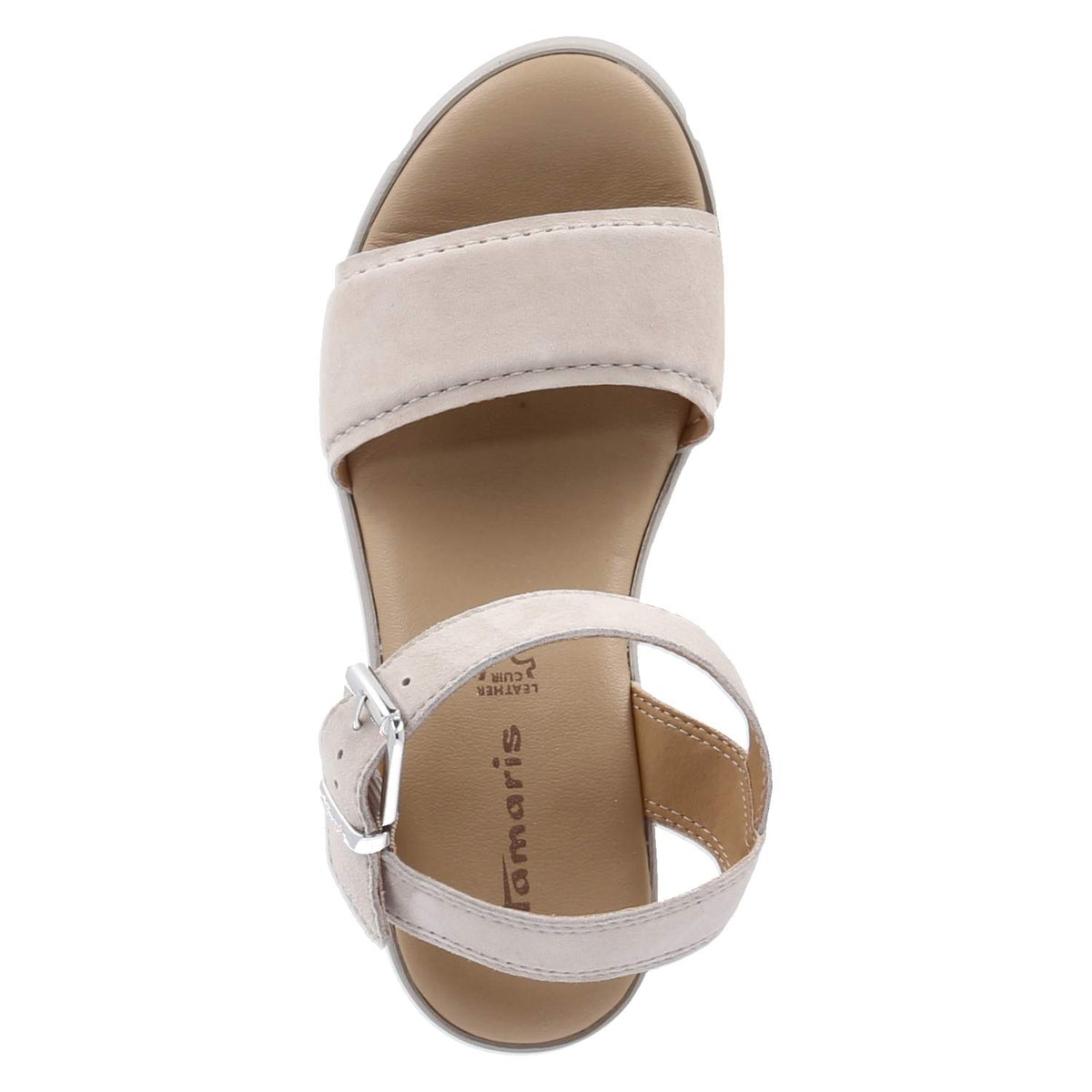 Plateausandalen  Taupe