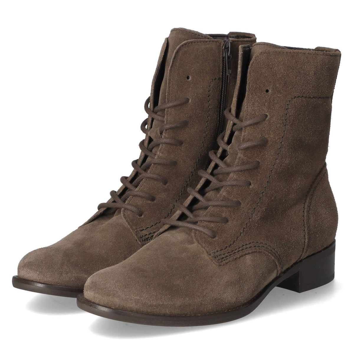 Schnürstiefeletten  Braun