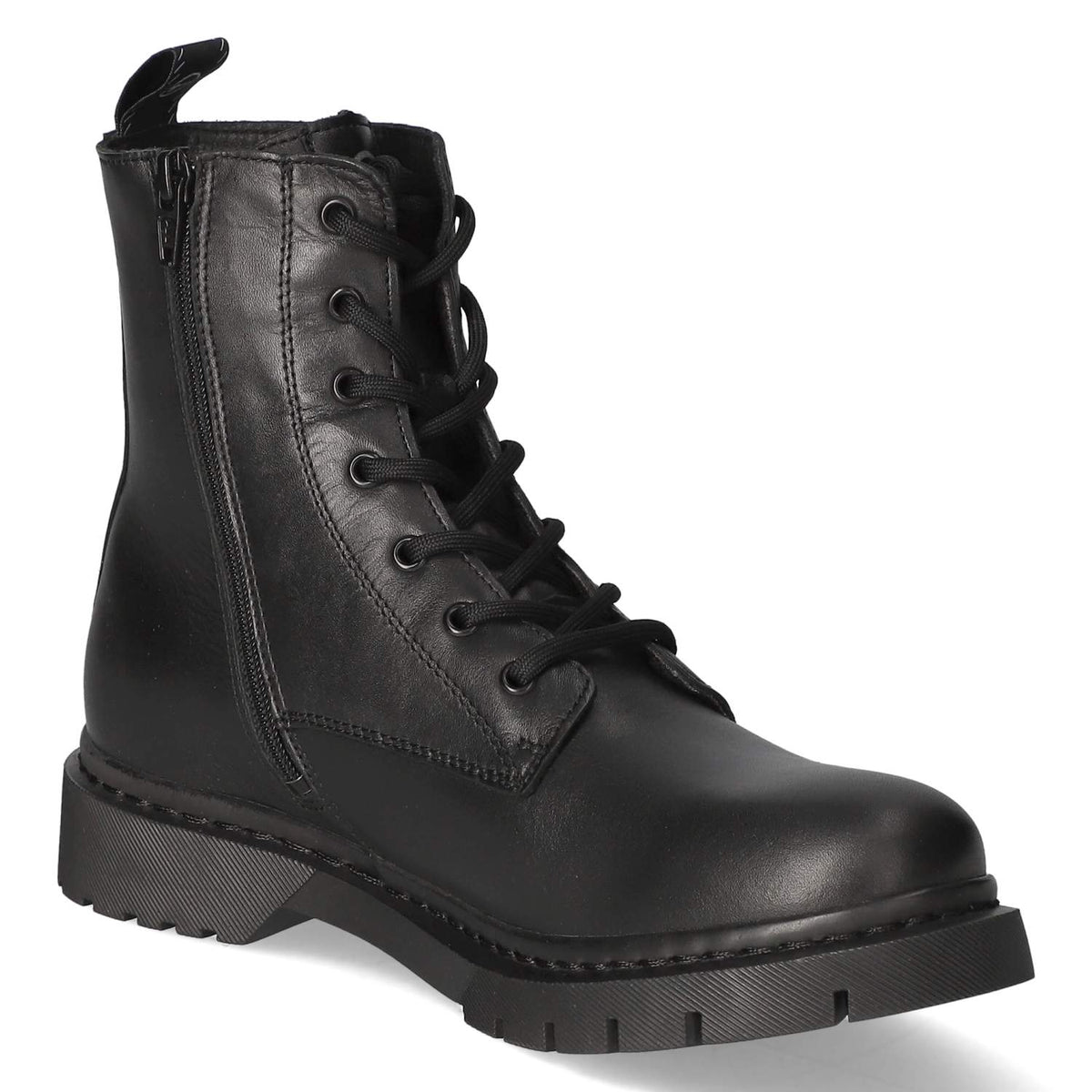 Schnürstiefeletten  Schwarz