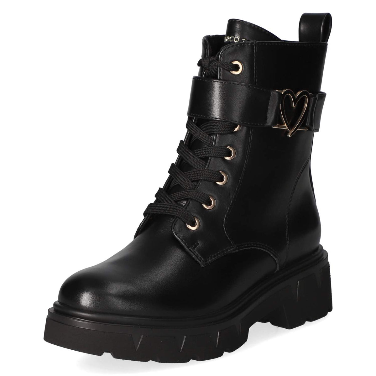Schnürstiefeletten  Schwarz