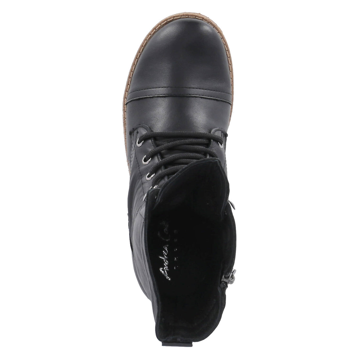 Schnürstiefeletten  Schwarz