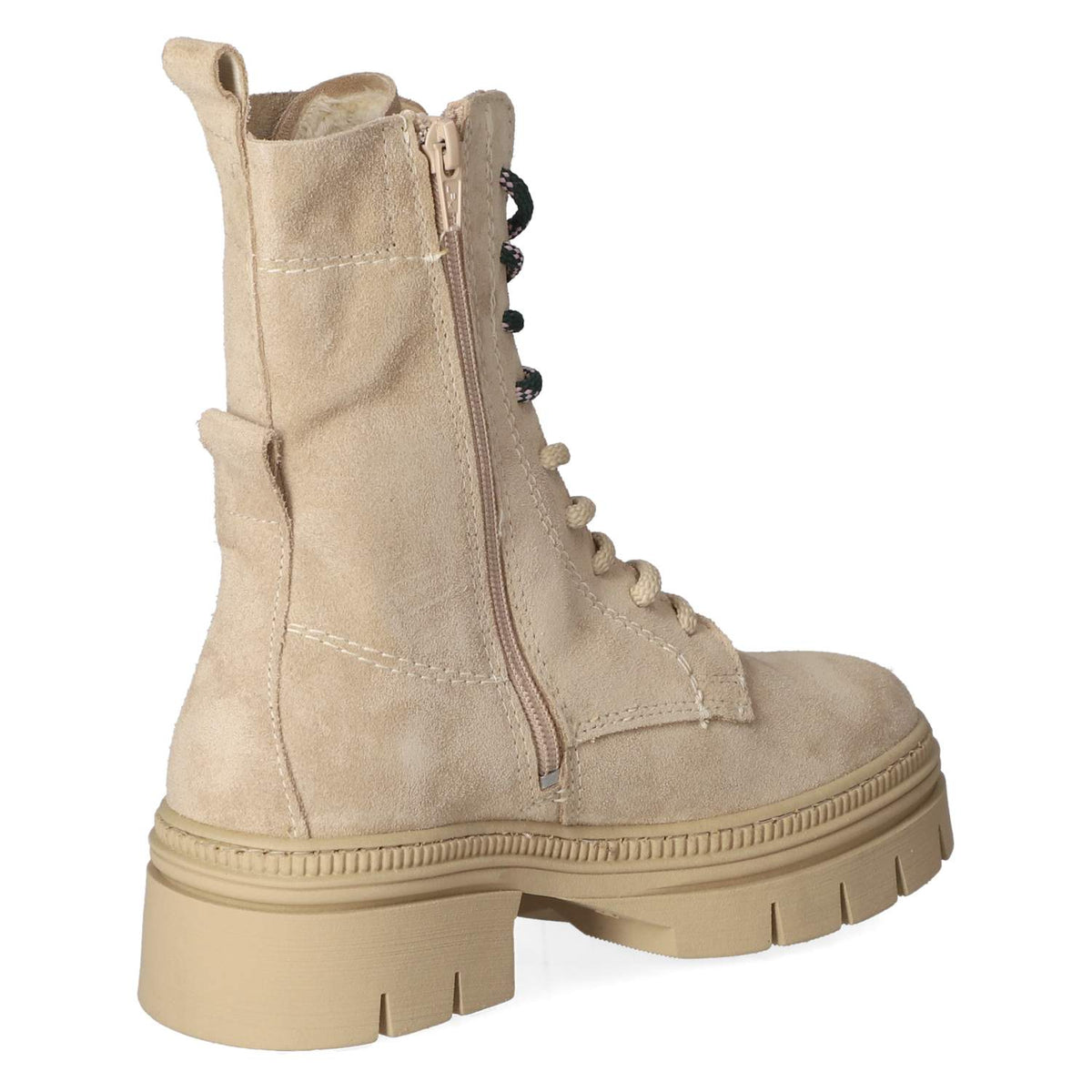 Schnürstiefeletten  Beige