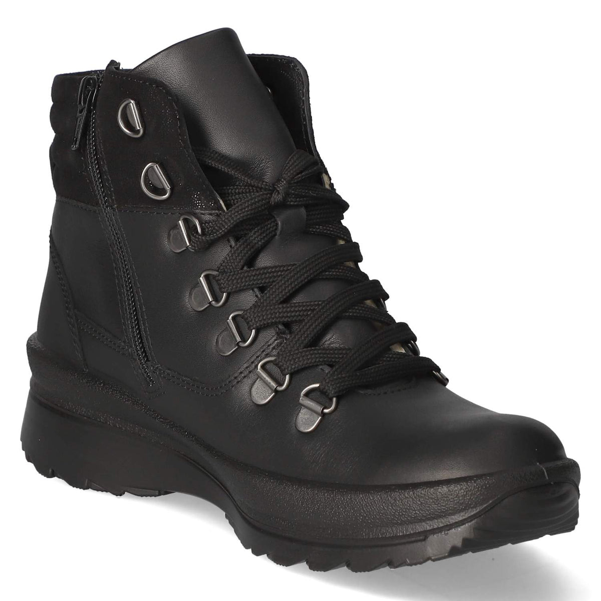 Schnürstiefeletten  Schwarz