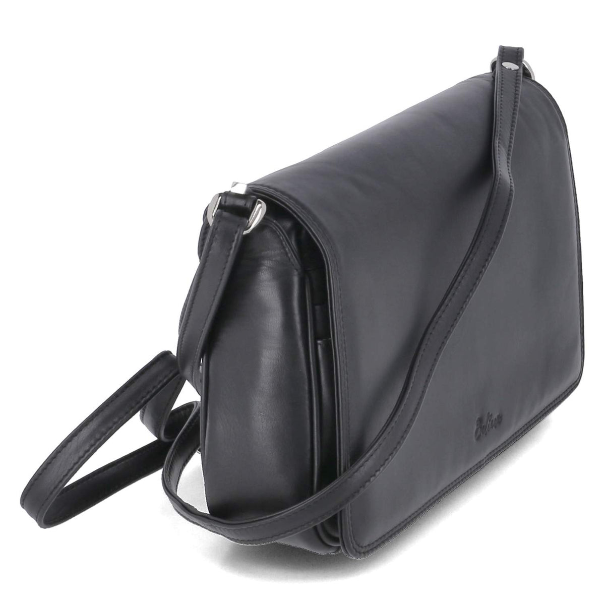 Überschlagtasche  Schwarz
