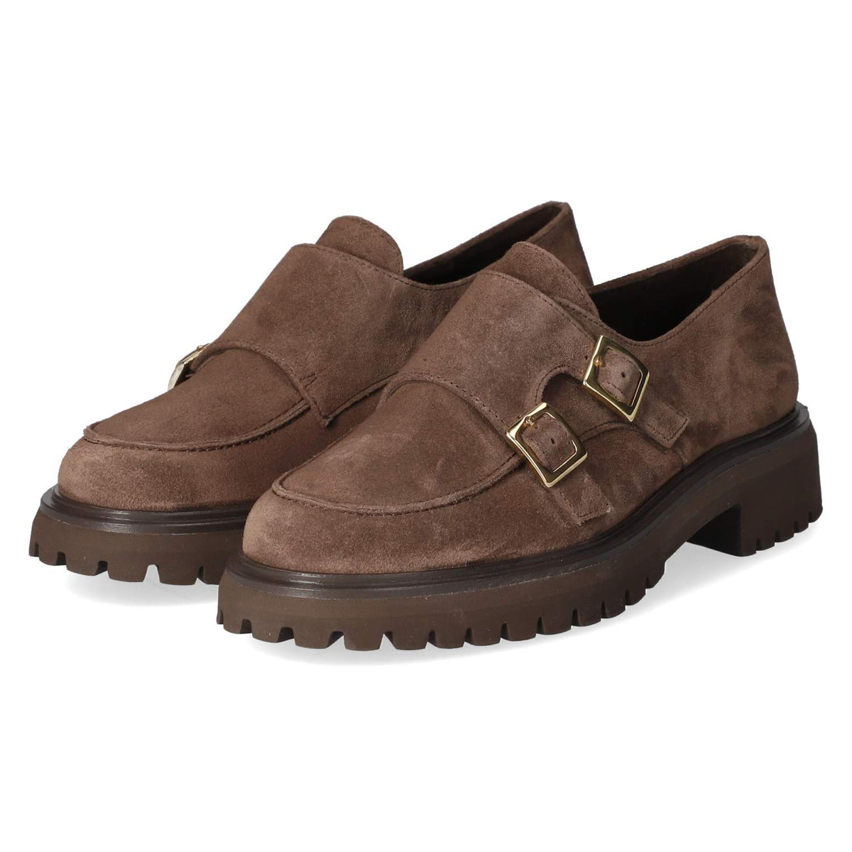 Schnallenschuhe  Braun