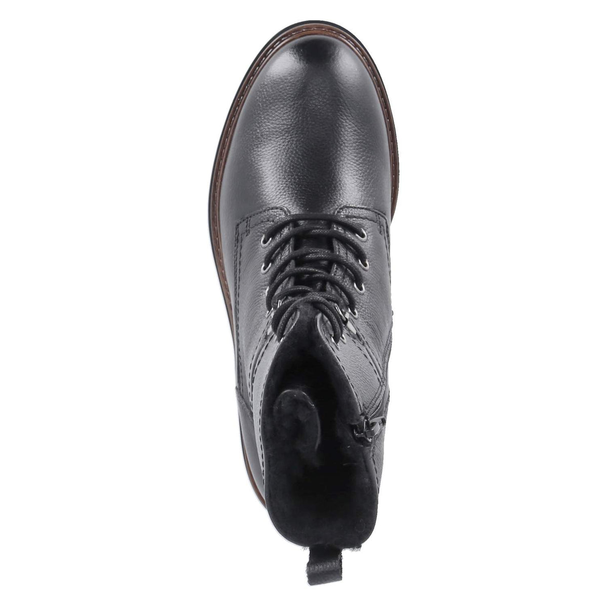 Winterschnürstiefeletten  Schwarz