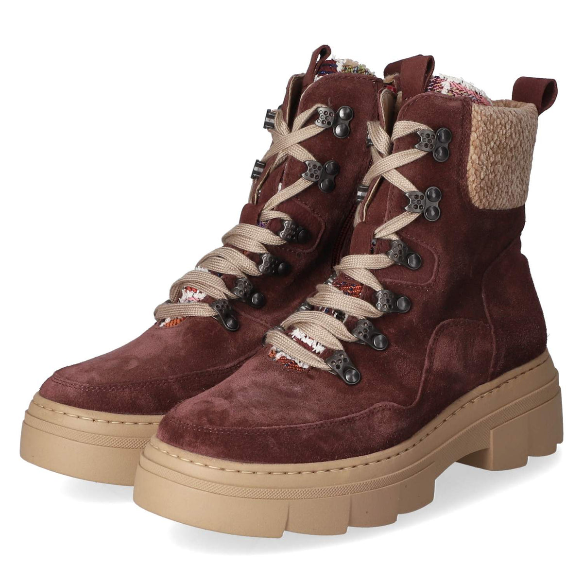 Schnürstiefeletten SAIGA Saiga Rot