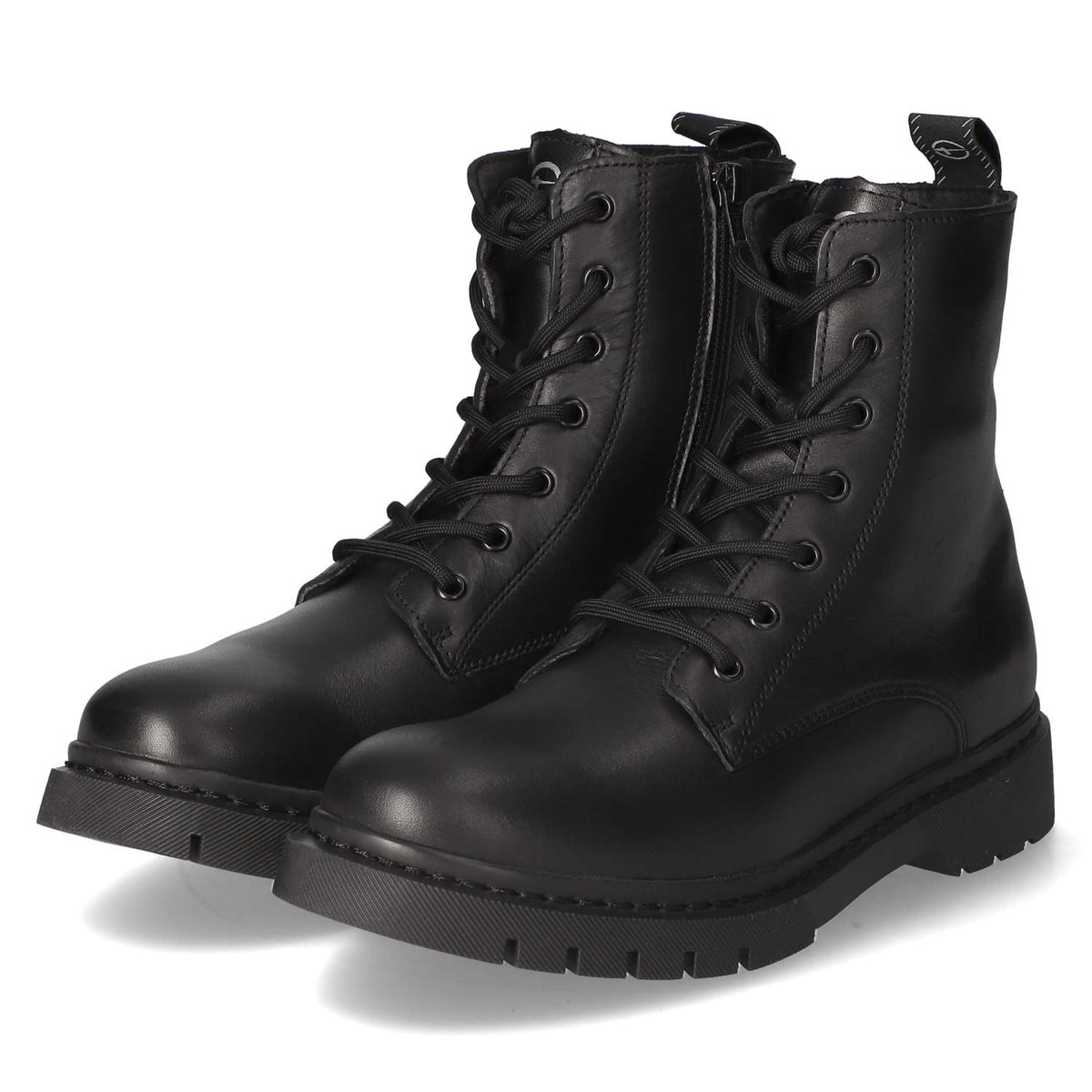Schnürstiefeletten  Schwarz