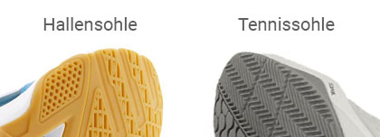Der Unterschied zwischen Hallenschuhen und Tennisschuhen Der Unterschied zwischen Hallenschuhen und Tennisschuhen