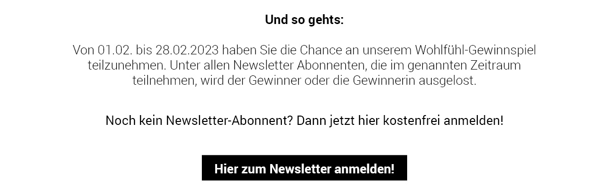 Jetzt zum Newsletter anmelden!
