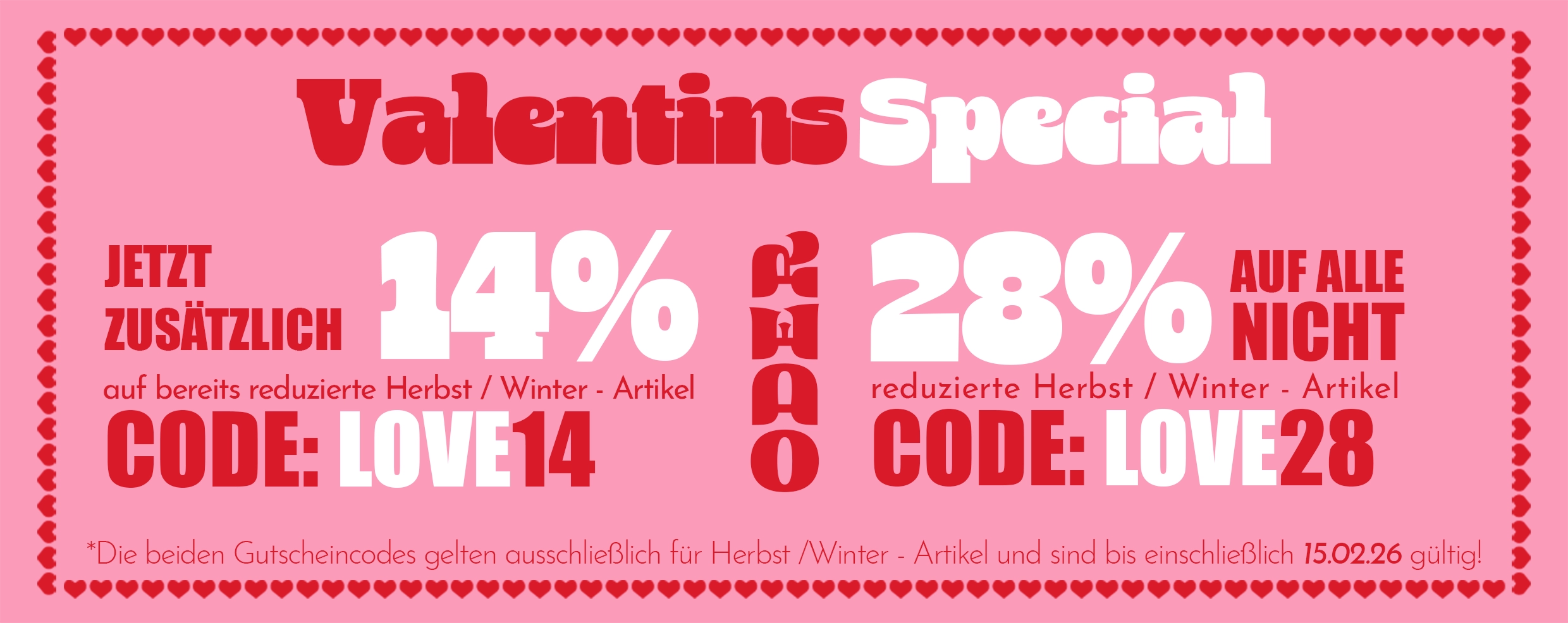 Valentins - Aktion