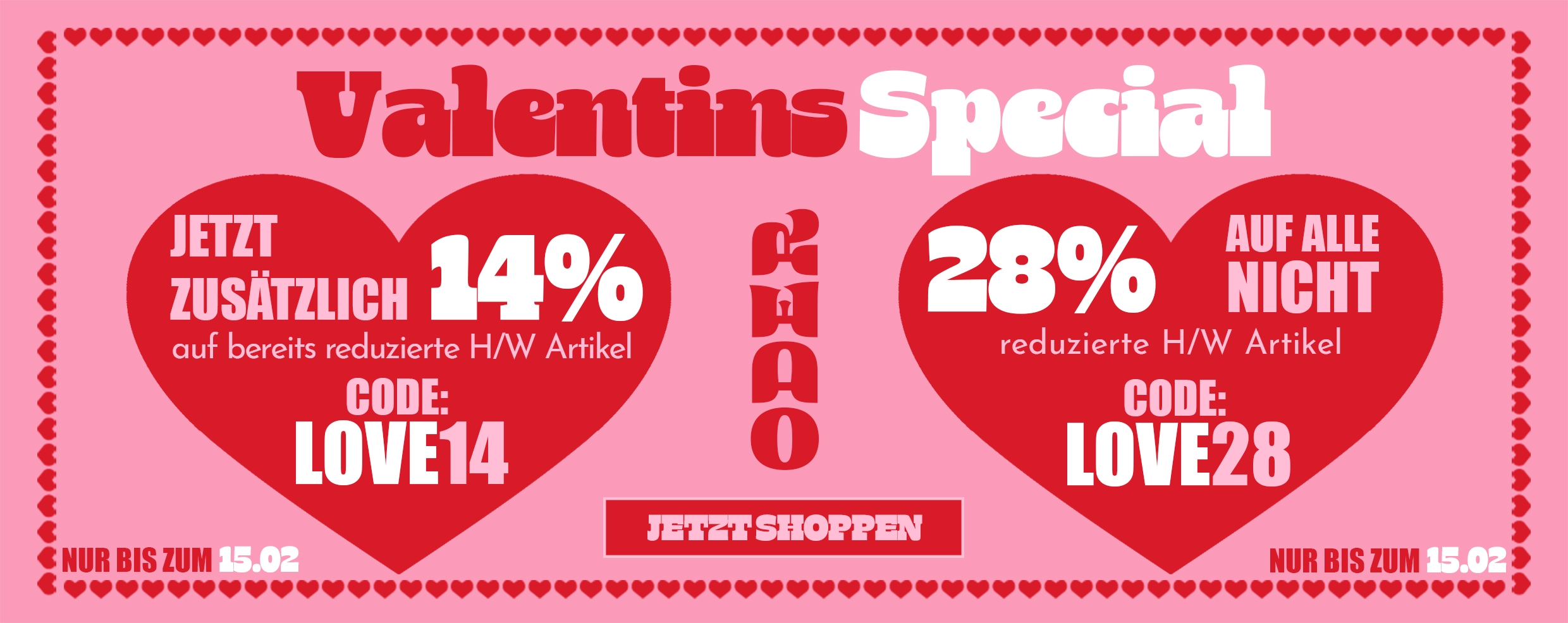 Valentinstags - Aktion