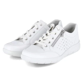 Halbschuhe - weiss-silber