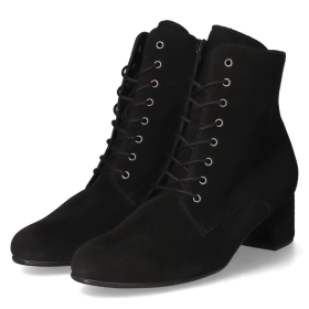 Schnürstiefeletten - schwarz