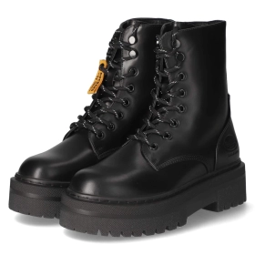 Schnürstiefeletten - allblack