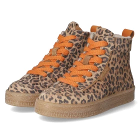 Schnürstiefeletten - leopard