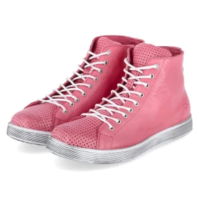 Schnürstiefeletten - koralle