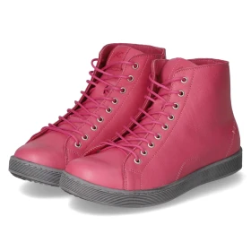 Schnürstiefeletten - hot pink