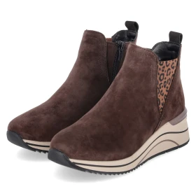 Stiefeletten - braun kombi