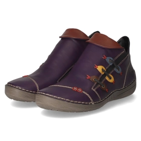 Stiefeletten - aubergine/brown/honig/jeans/wi
