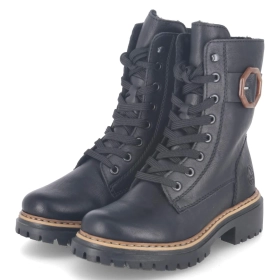 Schnürboots - schwarz