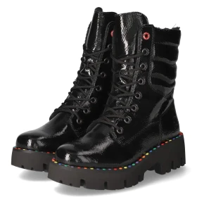 Schnürstiefeletten - black