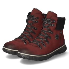 Schnürstiefeletten - rot