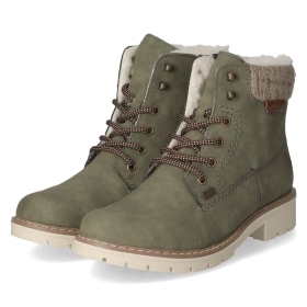 Schnürstiefeletten - grün