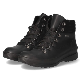 Schnürstiefeletten - schwarz