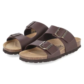 Pantoletten KORMOS - brown Pantoletten KORMOS - brown