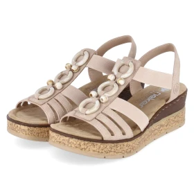 Keilsandaletten - rosa