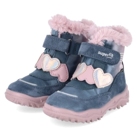 Winterstiefeletten HUSKY - blau/rosa