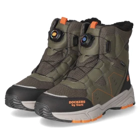 Schnürstiefeletten - khaki