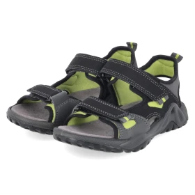 Sandalen - black/green