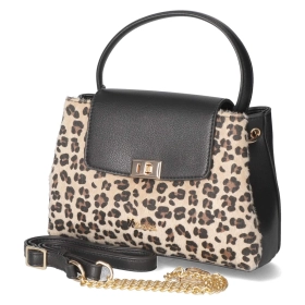 Handtasche - beige/schwarz Handtasche - beige/schwarz